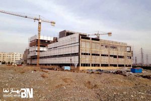 بیمارستان فردیس کرج | اجرای نمای ترکیبی