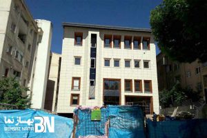 مجتمع تجاری پردیس تهران | اجرای نمای سرامیک خشک به روش نمایان