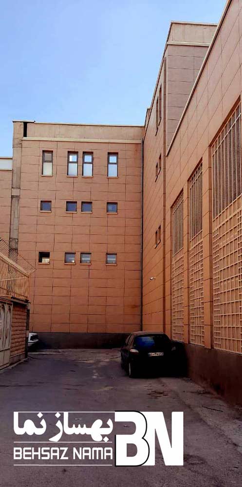ساختمان حوزه حکیم اصفهان | نصب سرامیک خشک