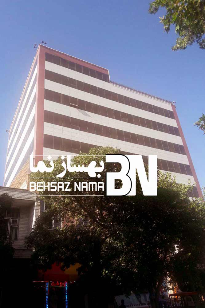 ساختمان تجاری اداری حضرتی | نصب سرامیک خشک