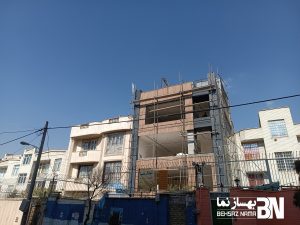 پروژه نمای ساحتمان قاسمی | اجرای نمای آجر